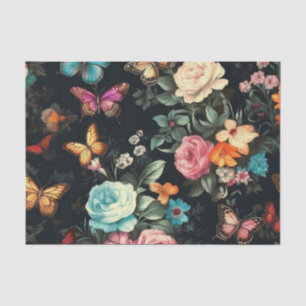 Black Butterfly Vintage Decoupage Tissue Paper