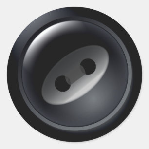 Black Button Stickers
