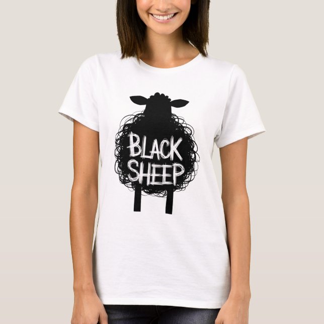 Black Button: Unique T-Shirt (Front)