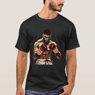 Black Cage Fighter Unleash your Beast with MMA T-Shirt