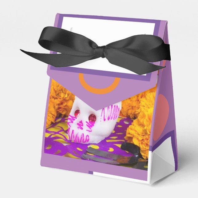 Black Calaberita Favor Box (Front Side)