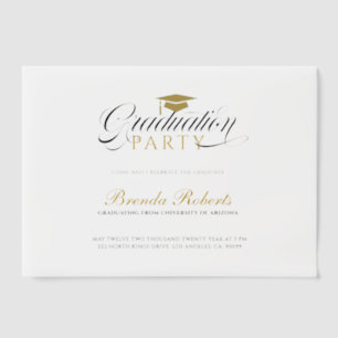 Black Calligraphy Custom Photo Vellum Invitations