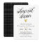 Black Calligraphy Gold Heart Rehearsal Dinner