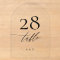 Black Calligraphy Modern Acrylic Arch Table Number