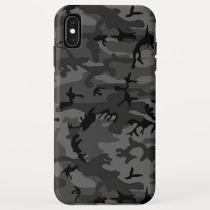 Black Camo Pattern iPhone XS Max Case