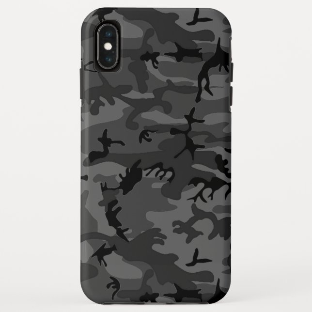 Black Camo Pattern Case-Mate iPhone Case (Back)