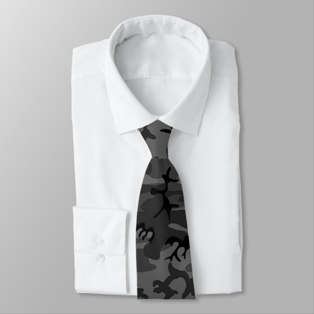 Black Camo Tie (Tied)