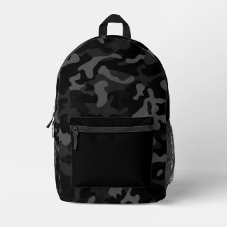 Black Camouflage Backpack