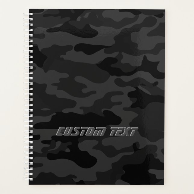 Black Camouflage Planner (Front)