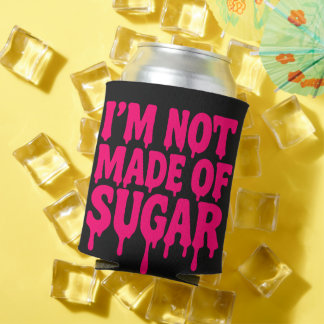 Black Can Cooler with Neon Drip Quote – Customize