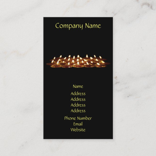 Black Candles Business Card (Front)