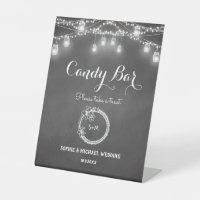 Black Candy Bar Wedding String Lights