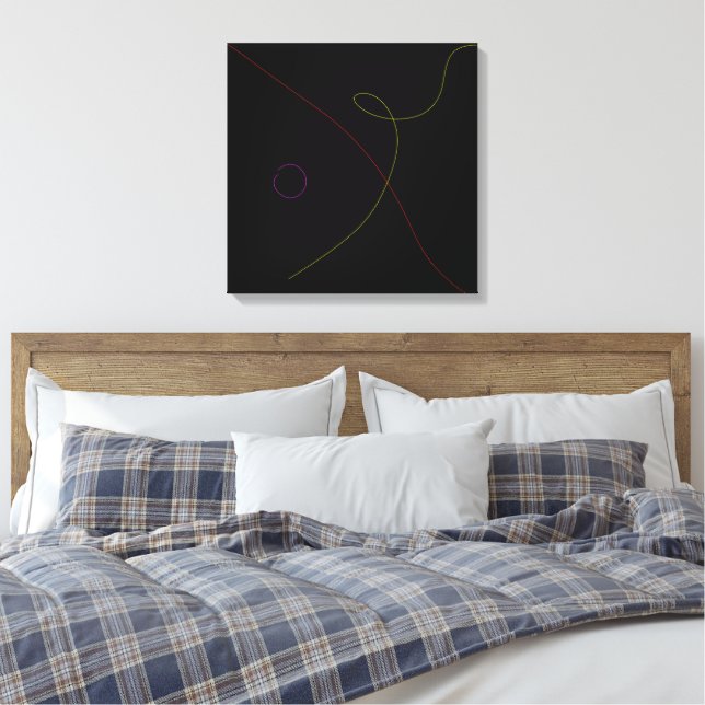 Black Canvas Print (Insitu(Bedroom))