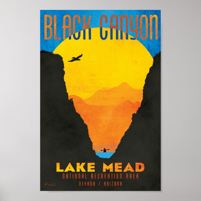 Black Canyon at Lake Mead NRA Poster (Front)