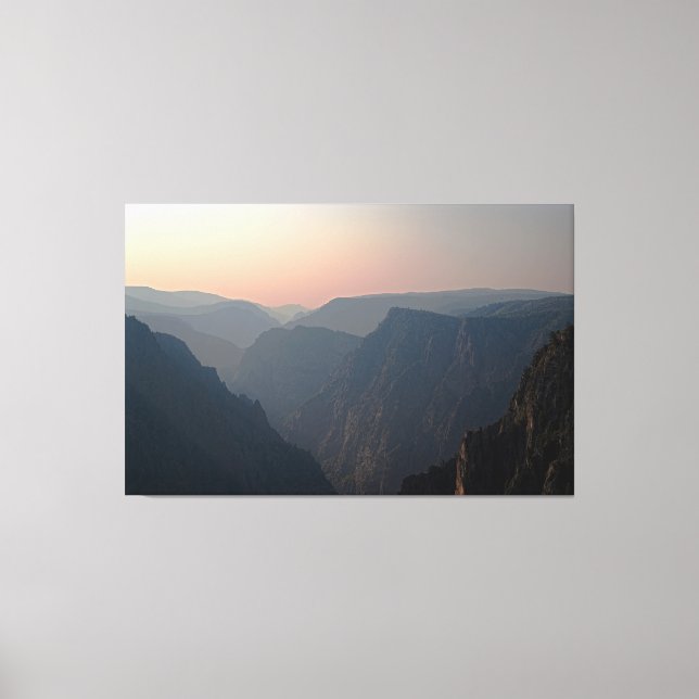 Black Canyon Morning Canvas Print (Front)