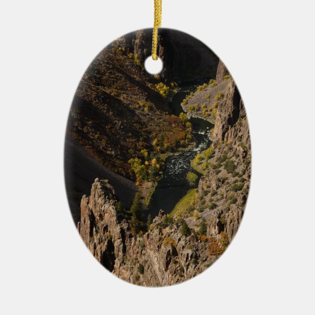 Black Canyon of the Gunnison Ceramic Ornament (Front)