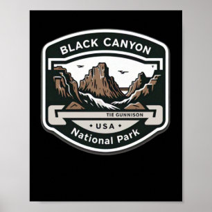 Black Canyon Of The Gunnison National Park Logo St Poster