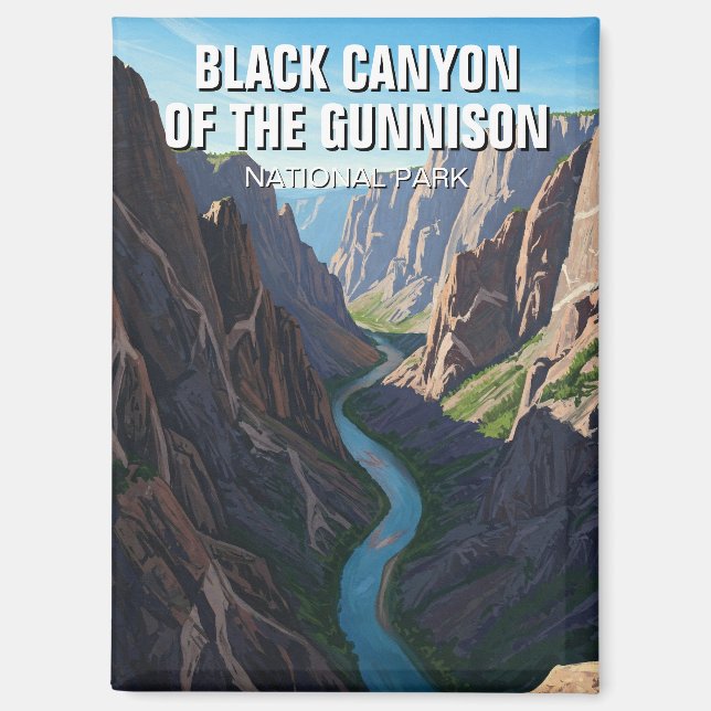 Black Canyon of the Gunnison National Park Travel Magnet (Front)