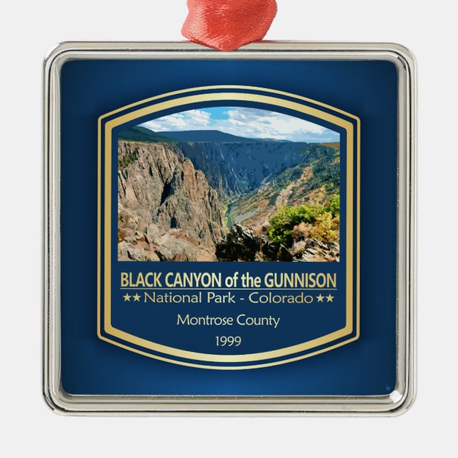 Black Canyon of the Gunnison (PF1) Metal Ornament (Front)