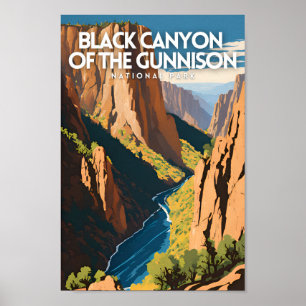 Black Canyon of the Gunnison Traditional Travel  Poster