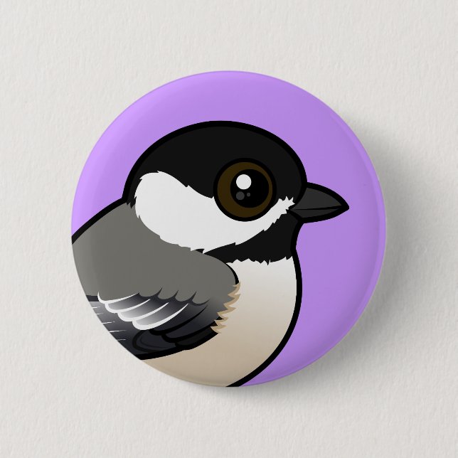 Black-capped Chickadee 2 Inch Round Button (Front)