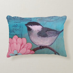 Black-Capped Chickadee Accent Pillow