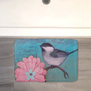 Black-Capped Chickadee Bath Mat