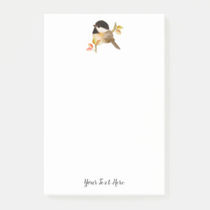 Black-Capped Chickadee Bird Post-it Notes