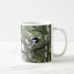 Black-capped chickadee coffee mug