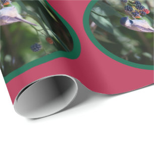 Black-capped Chickadee Holiday  Wrapping Paper