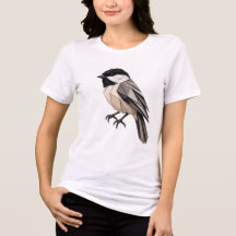 Black Capped Chickadee Origami Bird Minimal Paper