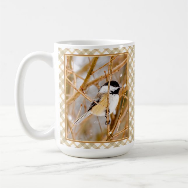 Black-Capped Chickadee - Original Photograph Coffee Mug (Left)