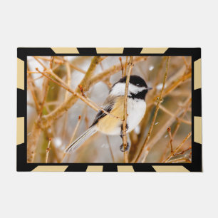 Black-Capped Chickadee - Original Photograph Doormat