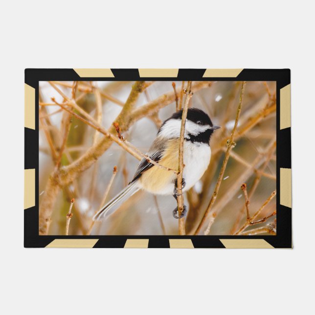 Black-Capped Chickadee - Original Photograph Doormat (Front)
