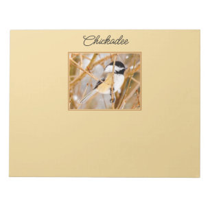 Black-Capped Chickadee - Original Photograph Notepad