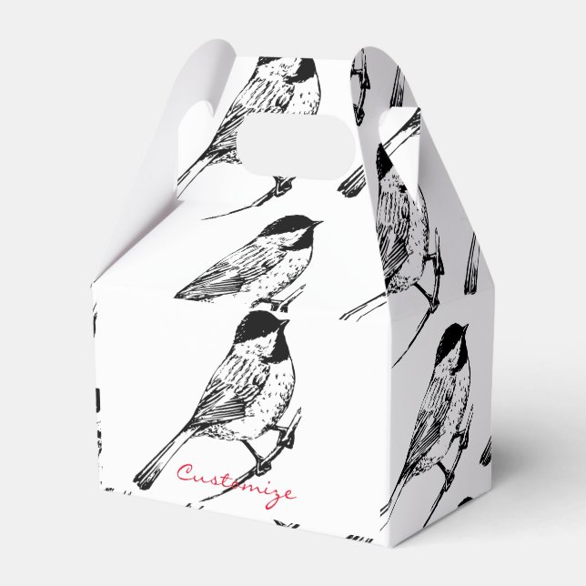 Black-capped Chickadee Thunder_Cove  Favor Box (Front Side)