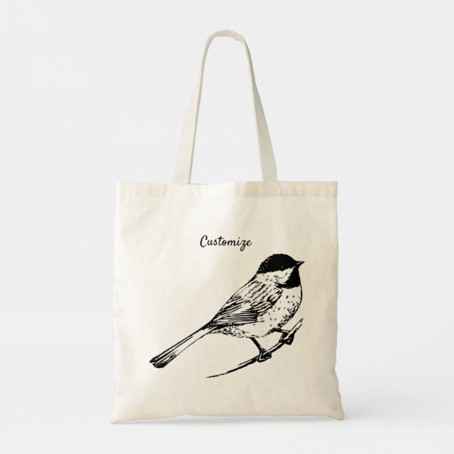 Black-capped Chickadee Thunder_Cove Tote Bag (Back)