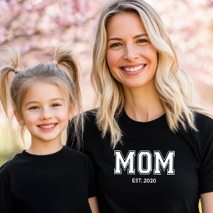 Black CAPS Established Mom T-Shirt