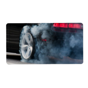 Black car burnout