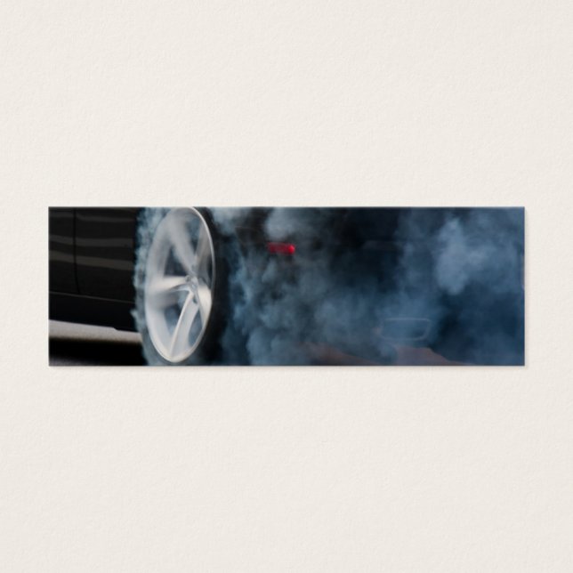 Black car burnout (Front)
