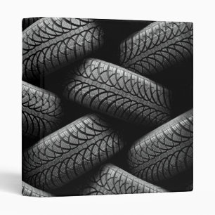 Black Car Tires Binder