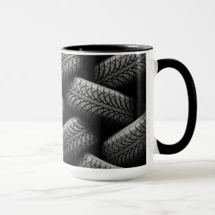 Black Car Tires Mug
