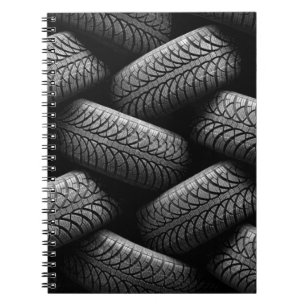 Black Car Tires Notebook
