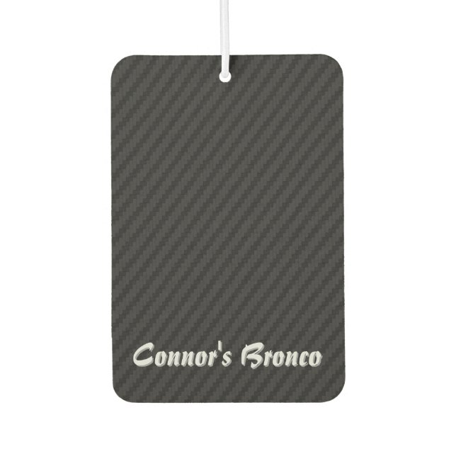 Black Carbon Fiber Style  Air Freshener (Front)