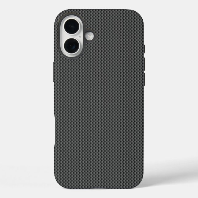Black Carbon Fibre Base Case-Mate iPhone Case (Back)