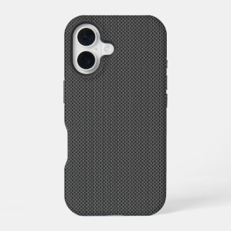 Black Carbon Fibre Base iPhone 16 Case