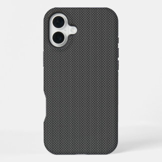 Black Carbon Fibre Base iPhone 16 Plus Case