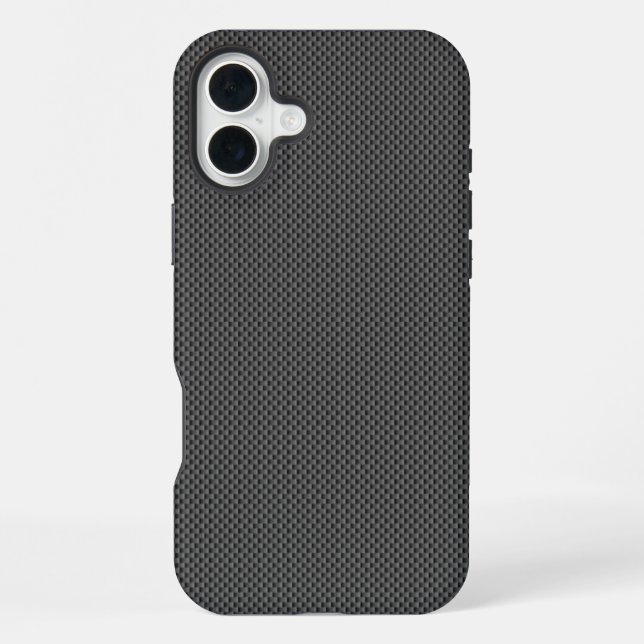 Black Carbon Fibre Base iPhone Case (Back)