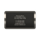 Black Carbon Fibre Chauffeur Business Card