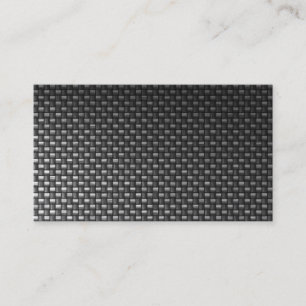 black carbon fibre custom business card